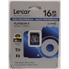 Image 1 : NEW LEXAR PLATINUM II 16GB SD CARD