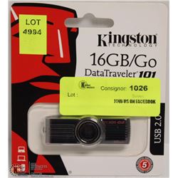 NEW KINGSTON 16GB USB DATA TRAVELER