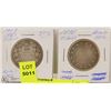 Image 1 : 2 CANADIAN 50 CENT SILVER COINS INCL 1917 &1898
