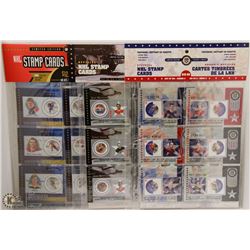 131) NHL STAMP CARDS SERIES 1, 2, AND 3