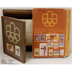 118) OLYMPIC STAMP SOUVENIR CASE MONTREAL 1976