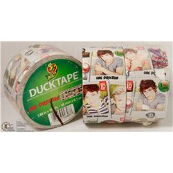 174) BAG OF "ONE DIRECTION" DUCK TAPE. TOTAL 3