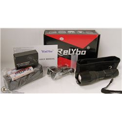 NEW RELYBO TACTICAL FLASHLIGHT WITH RECHARGEABLE