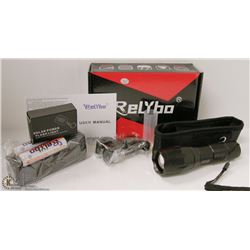 NEW RELYBO TACTICAL FLASHLIGHT WITH RECHARGEABLE