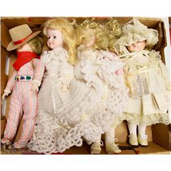 LOT OF 4 PORCELAIN DOLLS