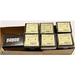 LOT OF 7 CASES OF BRASS WASHERS