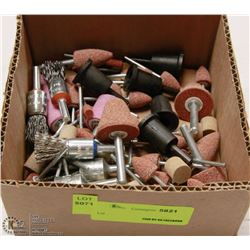 FLAT OF ASSORTED DREMEL STYLE BITS