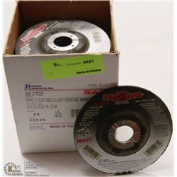 CASE OF SAIP CUTTING AND LIGHT GRINDING WHEELS