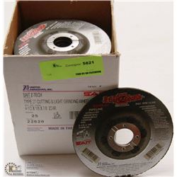 CASE OF SAIP CUTTING AND LIGHT GRINDING WHEELS