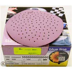 CASE OF BLUE LINE 6" SANDING DISCS