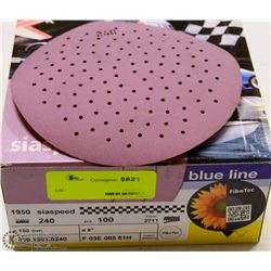 CASE OF BLUE LINE 6" SANDING DISCS