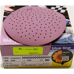 CASE OF BLUE LINE 6" SANDING DISCS