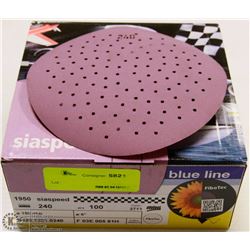 CASE OF BLUE LINE 6" SANDING DISCS