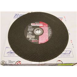 CASE OF 10 SAIP CHOP SAW WHEELS