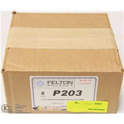 CASE OF 5PC FELTON 2 3/4" CRIMP CUP BRUSH