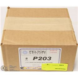 CASE OF 5PC FELTON 2 3/4" CRIMP CUP BRUSH