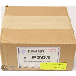 CASE OF 5PC FELTON 2 3/4" CRIMP CUP BRUSH