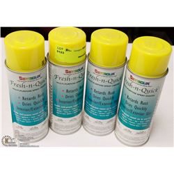 LOT OF 4 FRESH-N-QUICK MULTIPURPOSE SPRAY ENAMEL