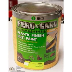 3.78L OF FERO GARD PLASTIC FINISH RUST PAINT