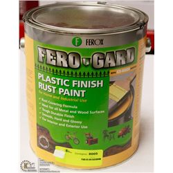 3.78L OF FERO GARD PLASTIC FINISH RUST PAINT