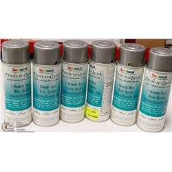 LOT OF 6 FRESH-N-QUICK MULTI-PURPOSE SPRAY ENAMEL