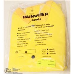 RAIN JACKET WITH DETACHABLE HOOD