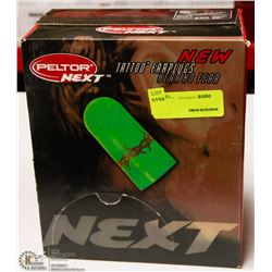 CASE OF PELTOR TATTOO EAR PLUGS