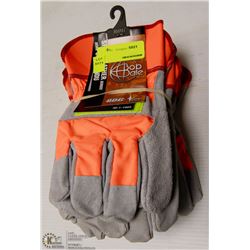 6 PAIRS OF SPLIT LEATHER WORK GLOVES