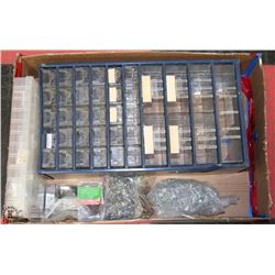 LARGE FLAT OF ORGANIZERS AND HARDWARE