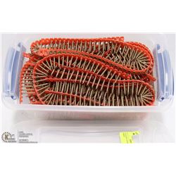 217) PLASTIC CONTAINER WITH SCREWS