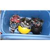 Image 1 : BIN W/ BIKE HELMETS AND HOCKEY HELMET