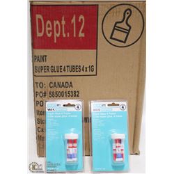 CASE WITH 48 CONTAINERS WITH 4 TUBES CRAZY GLUE