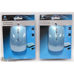 4 BOXES OF 2 SLIM OPTICAL MICE
