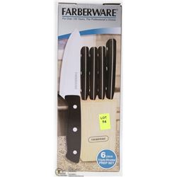 FARBERWARE 6 PC GERMAN STYLE KNIFE SET