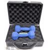 Image 1 : PLASTIC CASE WITH TWO 5LB DUMBBELLS