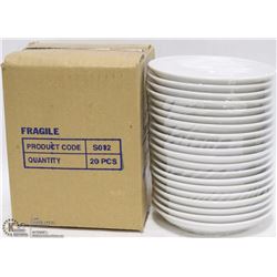 2 BOXES WITH 40 SMALL COFFEE CUP PLATES