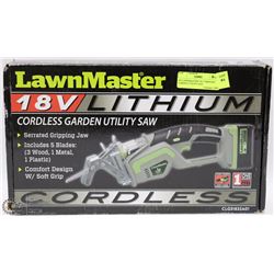 65) LAWNMASTER 18V CORDLESS GARDEN UTILITY SAW