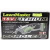Image 1 : 65) LAWNMASTER 18V CORDLESS GARDEN UTILITY SAW