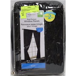 195) MAINSTAYS ROD POCKET WINDOW PANELS