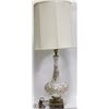 Image 1 : HOLLYWOOD REGENCY STYLE TABLE LAMP WITH BRASS BASE