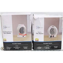 187) MAINSTAYS FAN & HEATER. IN BOX.