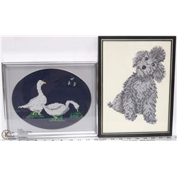 VINTAGE SET OF NEEDLE POINT