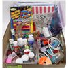 Image 1 : BOX W/ARTS & CRAFTS SUPPLIES - LOTS OF