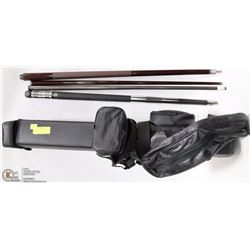 LEATHER HARD CASE W/SET OF 2