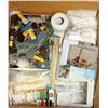 Image 1 : LARGE BOX OF NEW NEEDLEPOINT & KNITTING