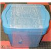 Image 1 : SET OF 4 BLUE RUBBERMAID 68-L STORAGE