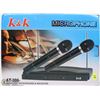 Image 1 : NEW KK DUAL MICROPHONE WITH RECEIVER