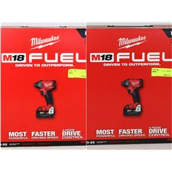 FEATURE LOTS 8816-8817 NEW MILWAUKEE M18 1/4" HEX
