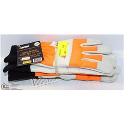 2 PAIRS OF ECHO CHAIN SAW GLOVES SIZE MED.