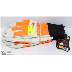 2 PAIRSECHO CHAIN SAW GLOVES SIZE LARGE